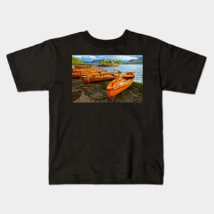 Derwent Water Boats, Lake District Kids T-Shirt
